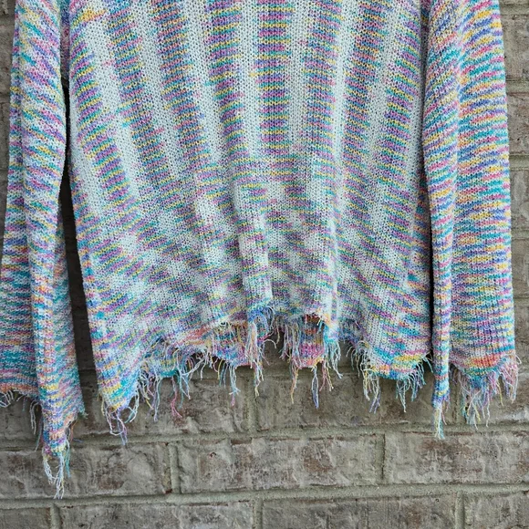 POL Women's Pastel Knit Sweater- Watch Video Pics Dont Do Sweater Justice - Picture 6 of 9